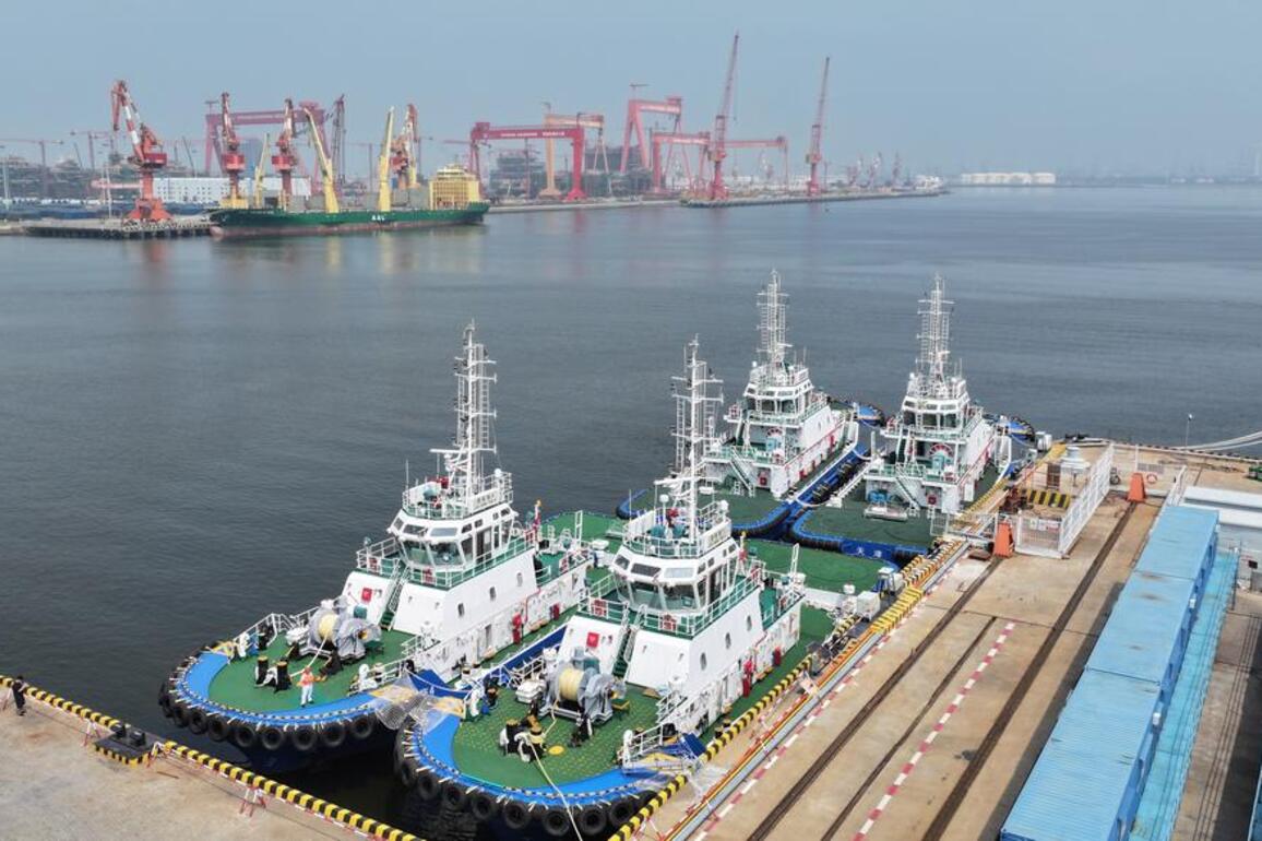 Technology&Life | A fleet of "green" tugboats sets sail in N China's Tianjin