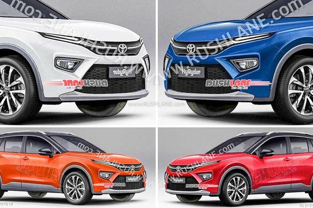 2022 Toyota HyRyder SUV In 6 New Colours - Creta Rival Render