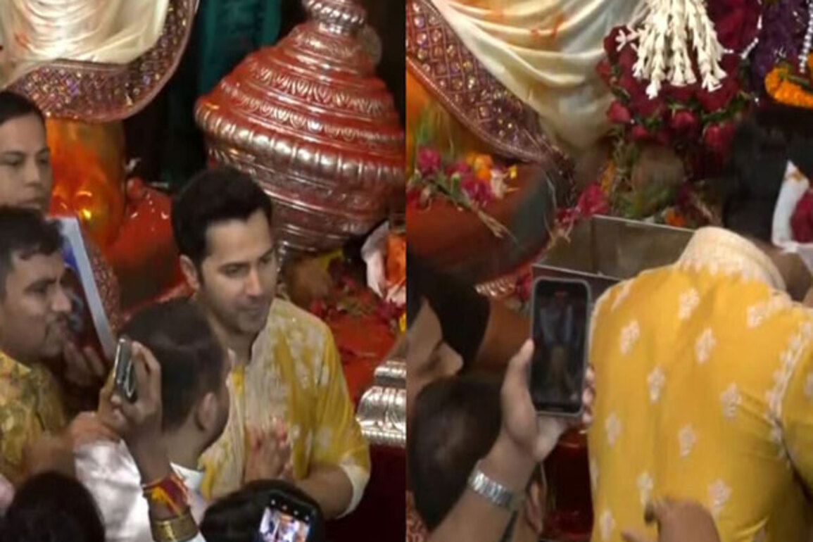 Ganesh Chaturthi 2025: Varun Dhawan offers prayers at Lalbaugcha Raja, greets fans outside pandal