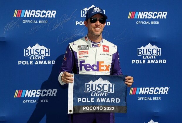 Denny Hamlin wins pole for MM's Fan Appreciation 400