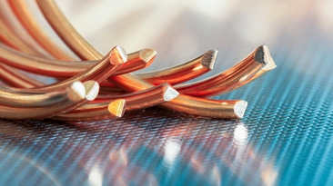 Copper and gold ease