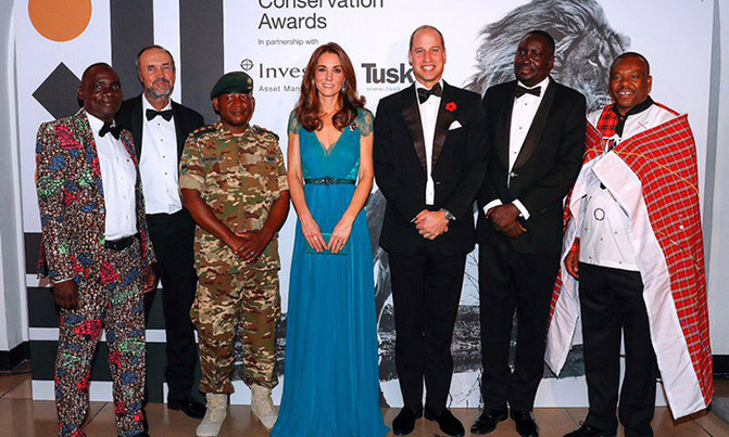 Prince William honors two Ugandan Wildlife conservationists Prince William honors two Ugandan Wildlife conservationists