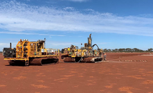  Metal Hawk's track-mounted rig at Little Lake