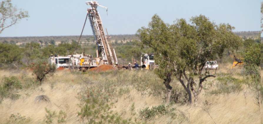 Drilling at Rover 1. Photo courtesy Castile Resources