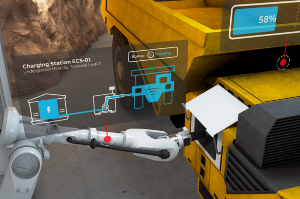 An ABB fast charge robot