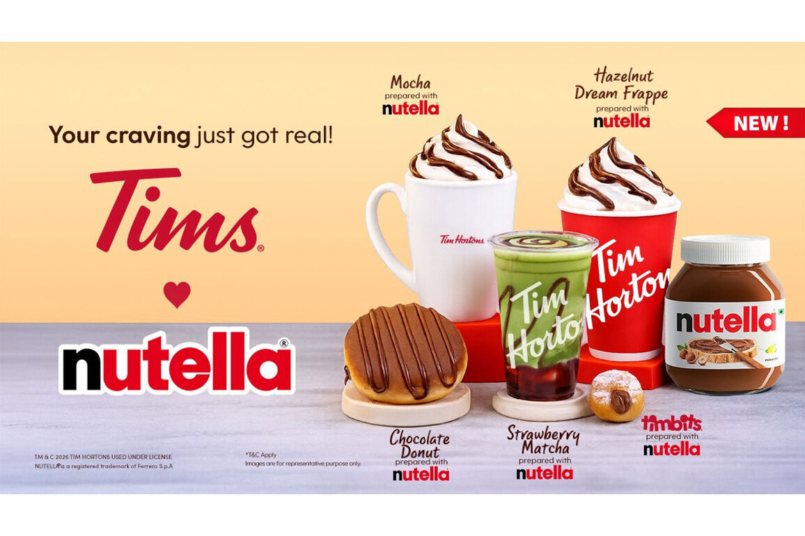 Tim Hortons Partners with Nutella to introduce Signature Recipes Across India
