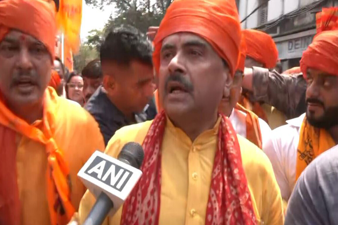 BJP's Suvendu Adhikari leads Ram Navami rally in Bhabanipur, calls for 'Ram Rajya' ahead of polls