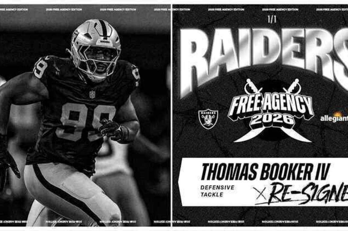 Raiders re-sign DT Thomas Booker IV