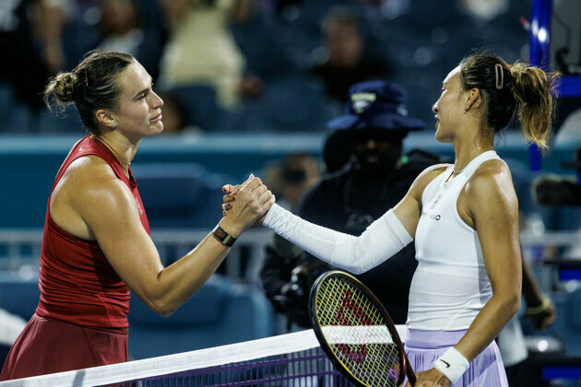 Zheng Qinwen ousted by Aryna Sabalenka in Miami Open quarterfinals