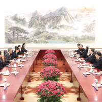 CHINA-BEIJING-DING XUEXIANG-LAO FM-MEETING (CN)