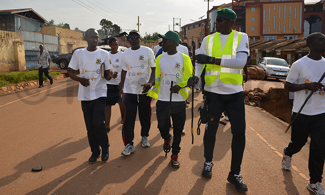 Ayeni starts walking expedition from Kampala to Adjumani Ayeni starts walking expedition from Kampala to Adjumani