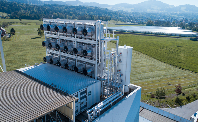 Climeworks Direct Air Capture pilot facility in Switzerland / Credit: Climeworks