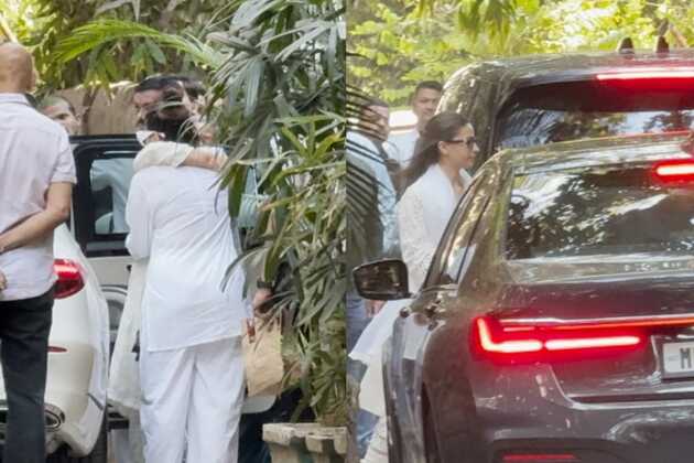 Alia Bhatt, Ranbir Kapoor, Jaya Bachchan and others pay visit to Ayan Mukerji after his father Deb passes away