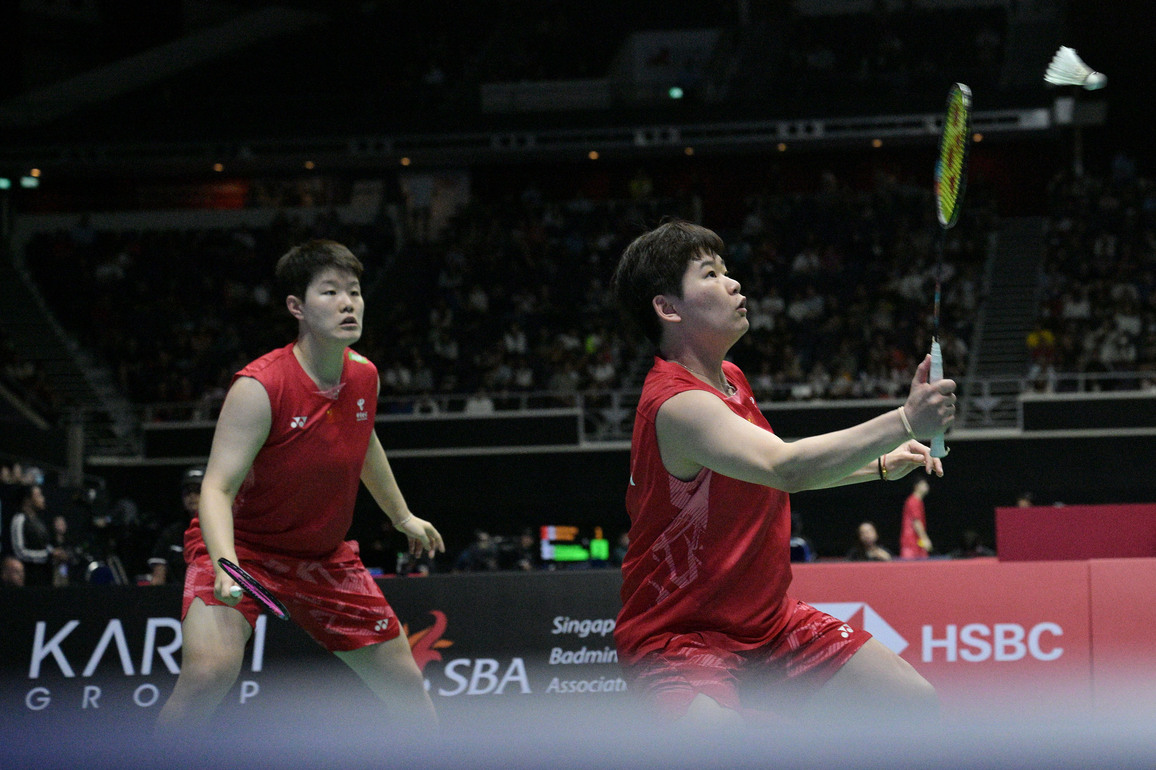 (SP)SINGAPORE-BADMINTON-SINGAPORE OPEN-WOMEN'S DOUBLES