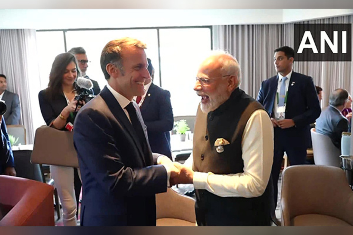 "India, France will keep working closely for betterment of our planet": PM Modi after meeting Macron