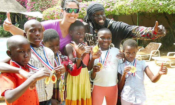 Kampala children get training in swimming Kampala children get training in swimming