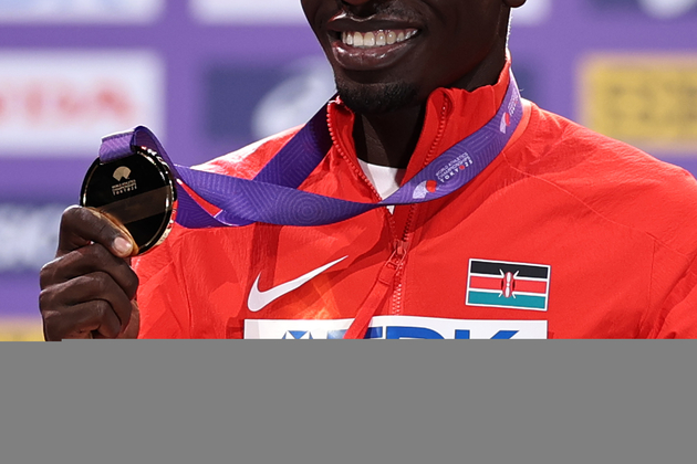 (SP)JAPAN-TOKYO-ATHLETICS-WORLD ATHLETICS CHAMPIONSHIPS-MEN'S 800M-AWARDING CEREMONY