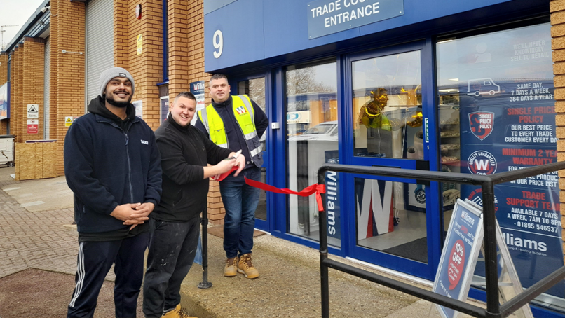 Chris Cox, from Applied Heating Solutions, cut the opening ribbon