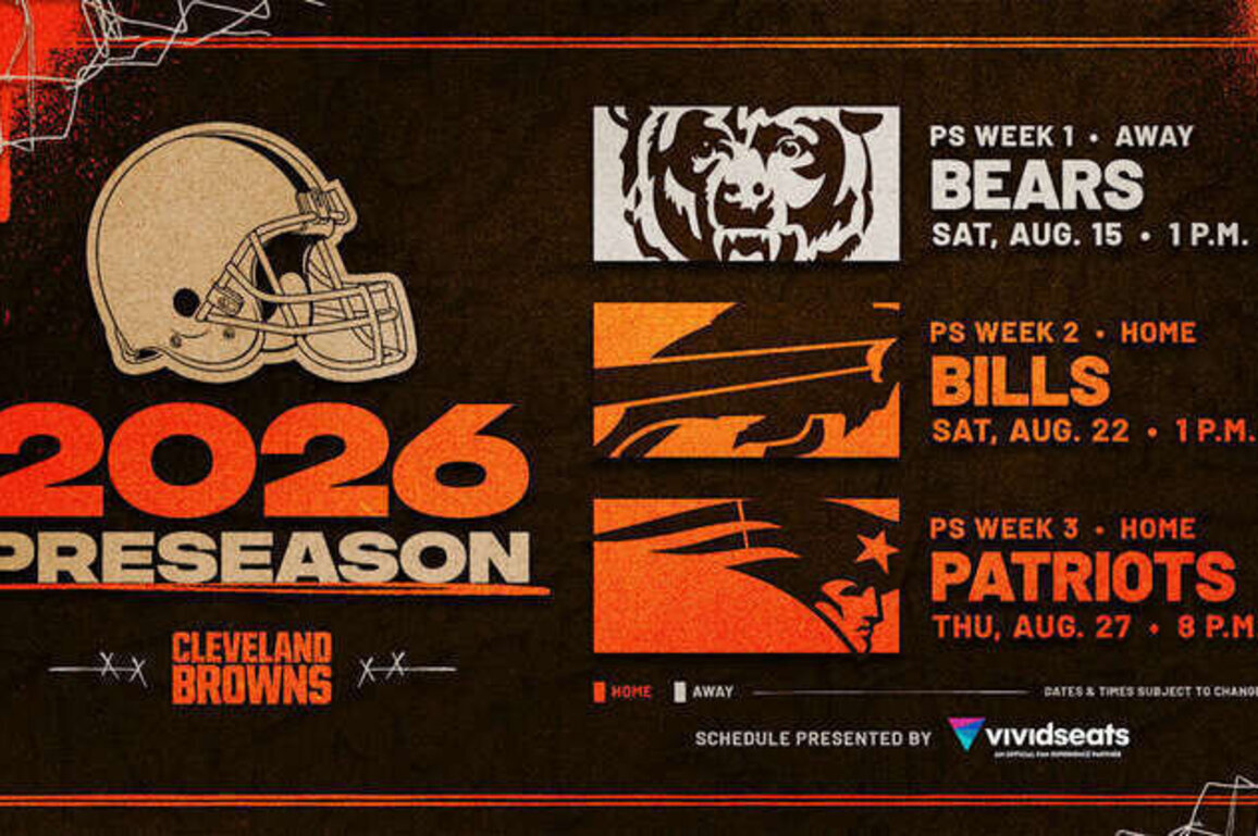 Browns' 2026 preseason games officially set
