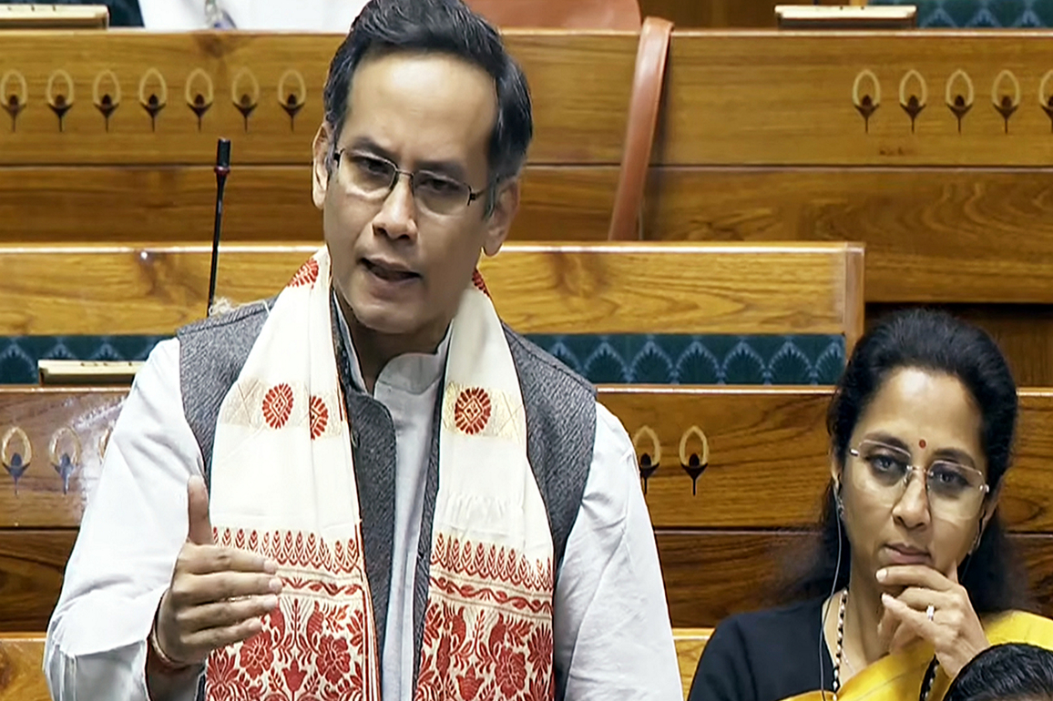 "PM takes Nehru's name in every debate," Gaurav Gogoi criticises government as house debates Vande Mataram