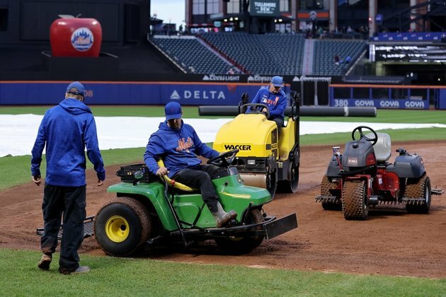 Marlins-Mets ppd. (field conditions); doubleheader Wednesday