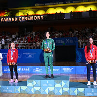 (SP)CHINA-CHENGDU-THE WORLD GAMES 2025-MUAYTHAI-WOMEN'S -54KG-AWARDING CEREMONY(CN)