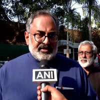 'Vote for change': Keralam BJP chief Rajeev Chandrasekhar casts his vote in Thiruvananthapuram