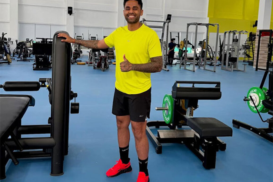 "Can't wait to be back": India T20I captain Suryakumar sweats it out in gym on road to recovery