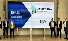  The James Bay team at today's listing ceremony