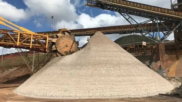 Areia produzida pela Vale a partir de rejeitos Agera