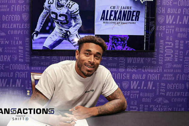 Ravens Sign Pro Bowl Cornerback Jaire Alexander