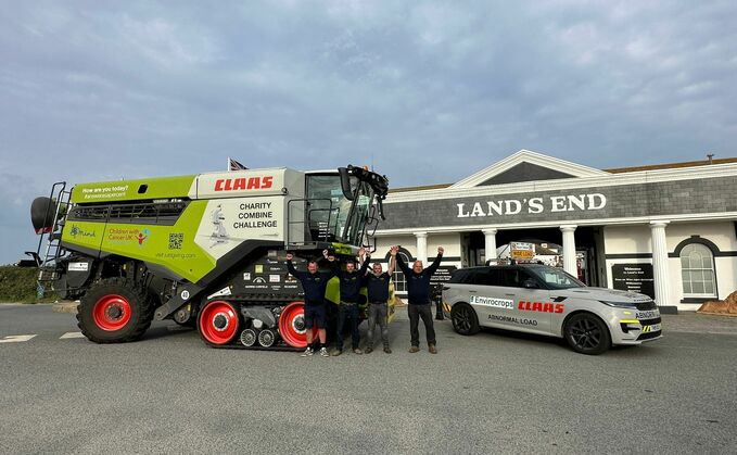 The #CombineChallenge team - Olly Harrison, John Branson, James Baldini and Martin Williams