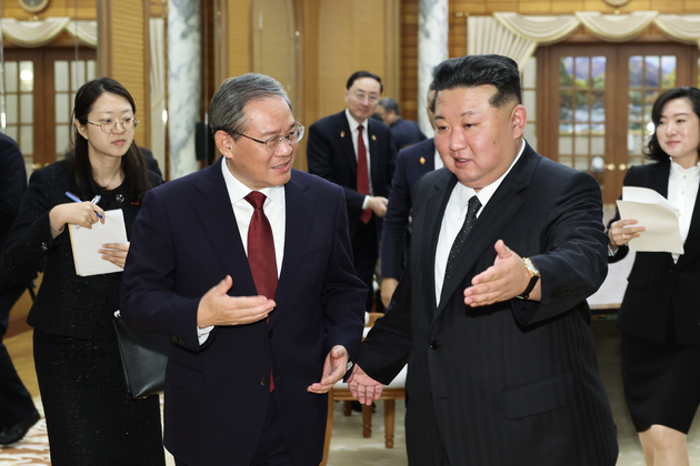 DPRK-PYONGYANG-CHINA-LI QIANG-KIM JONG UN-MEETING