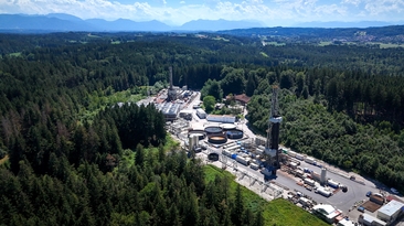 Aerial view of Eavor’s geothermal facility at Geretsried, Germany