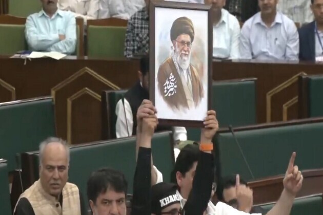 J-K: National Conference MLAs protest in assembly, express solidarity with Iran over killing of Ayatollah Ali Khamenei