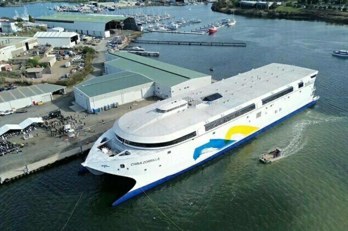 Worlds Largest Electric Ship Sets Sail From Tasmania