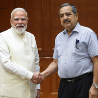 New NITI Aayog Vice Chairman Ashok Lahiri meets PM Modi a day after appointment