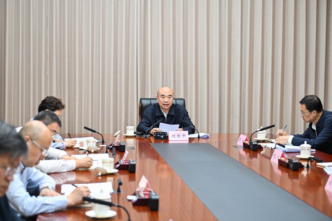 CHINA-BEIJING-LIU GUOZHONG-GRAIN PRODUCTION SITUATION-MEETING (CN)
