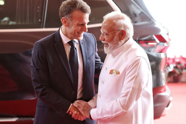 "It's a delight to meet my friend": PM Modi welcomes French President Macron in Mumbai