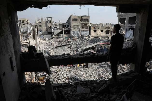 MIDEAST-GAZA-JABALIA REFUGEE CAMP-DESTRUCTION
