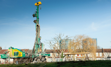  Boreholes being drilling in preparation for the installation of ground source heat pumps from Kensa 