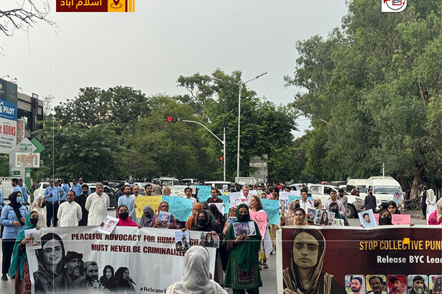 Baloch families protest for missing persons, release of BYC leaders crosses 51st Day in Islamabad