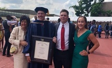 Peabody Australia president George J. Schuller Jr and his family.