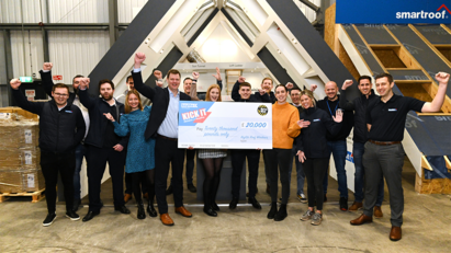 Keylite raises £20,000 for construction mental health charity