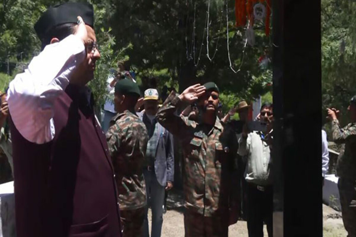 Uttarakhand CM Pushkar Singh Dhami attends Shaurya Mahotsav, pays tribute to Ashok Chakra Winner