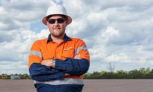 Arrow's Jarod Spark at the site of the new power station
