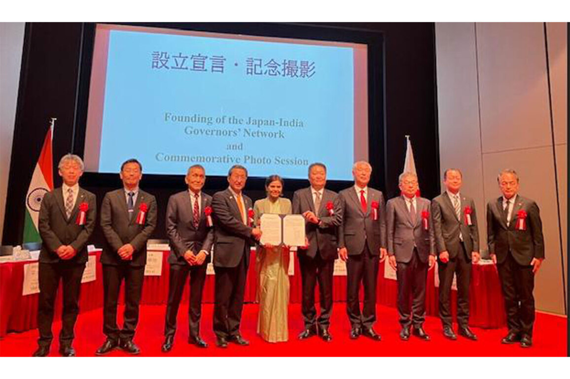 Japanese 9 prefecture's governors declared to accelerate friendship and mutual exchange between Indian states