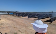 Queensland solar farm under construction