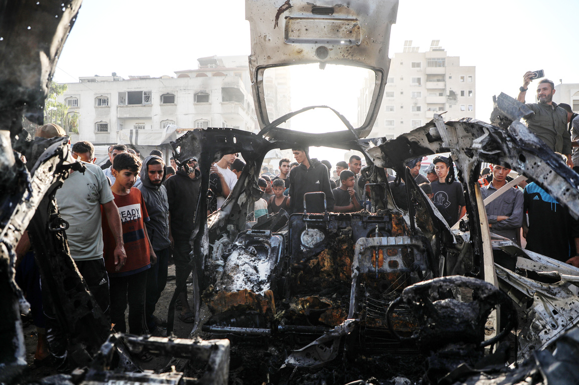 MIDEAST-GAZA CITY-ISRAELI AIRSTRIKES-HAMAS