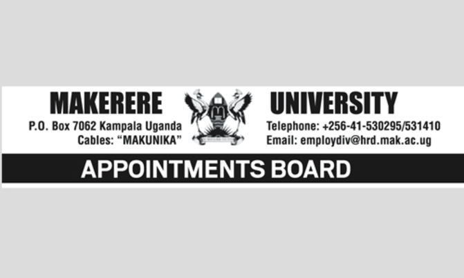 Senior vacant positions at MUK Senior vacant positions at MUK